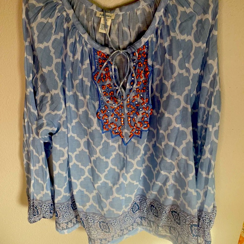 Sundance Beaded Boho Top